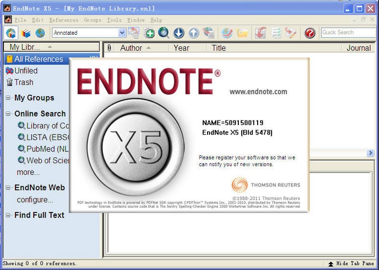 Endnote x5