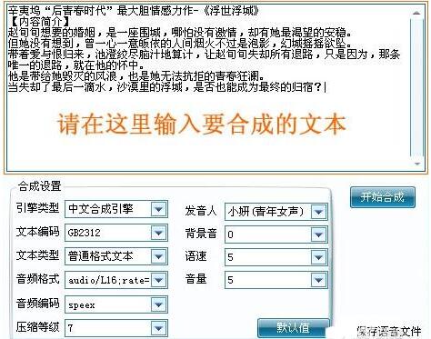 文本语音转换器