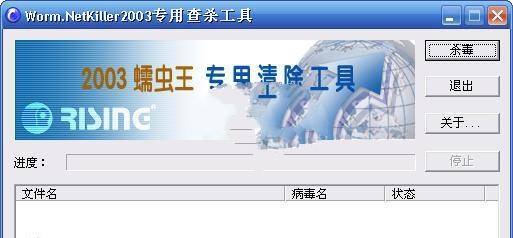 2003蠕虫王(Worm.NetKiller2003)专用清除工具