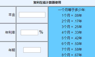 复利计算器