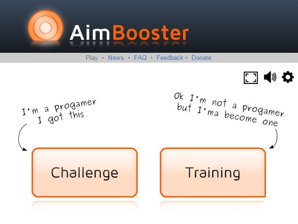 aimbooster鼠标定位训练小游戏
