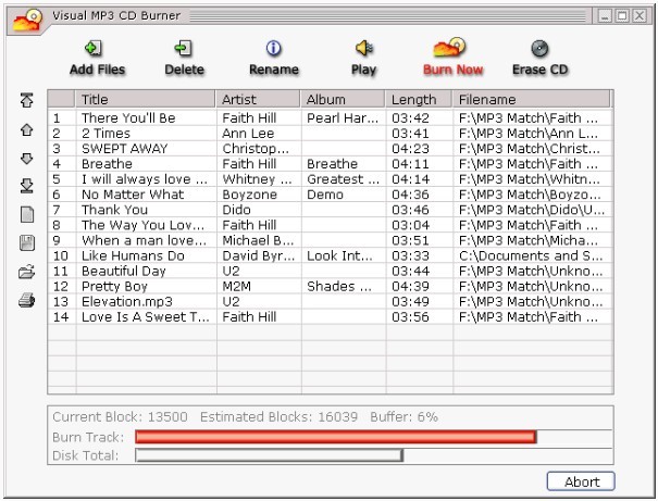 Visual MP3 CD