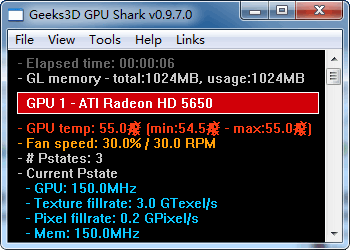 GPU Shark显卡状态监视工具