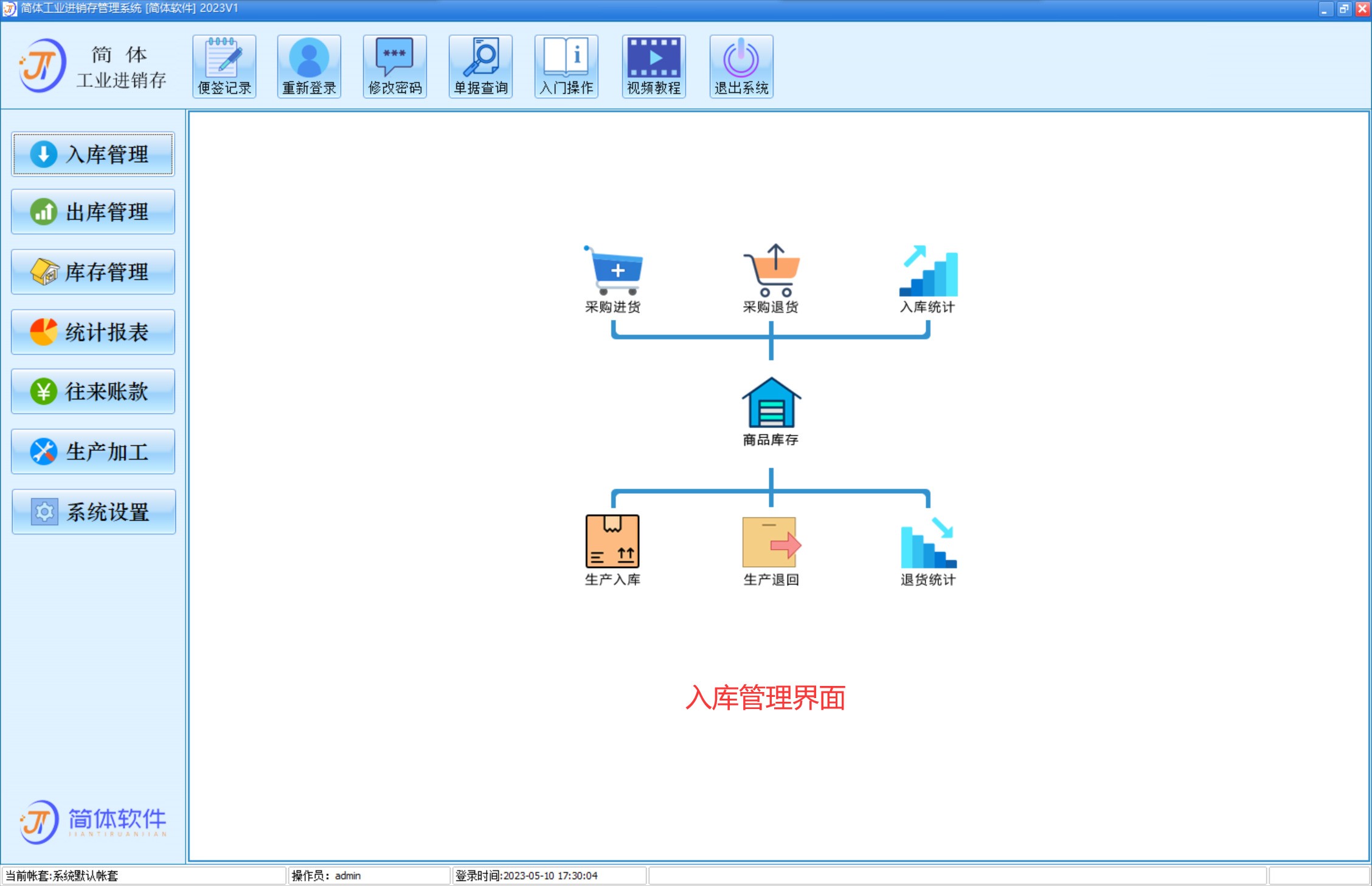 简体工业进销存系统